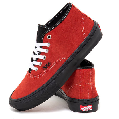 Skate Authentic Mid (Poppy Ember Red)