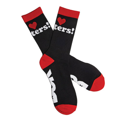 Haters Socks (Black / Red)