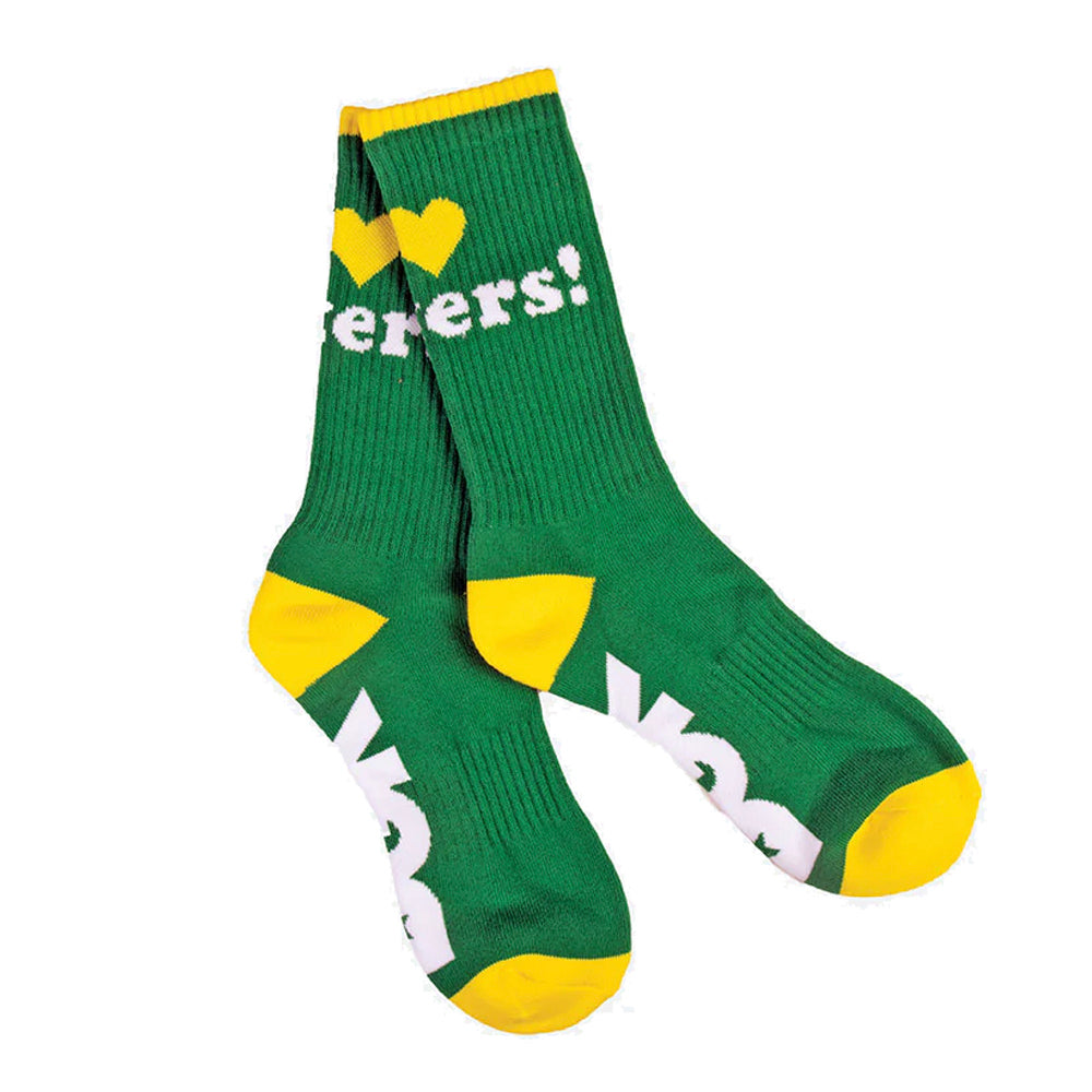 Haters Socks (Green / Yellow)