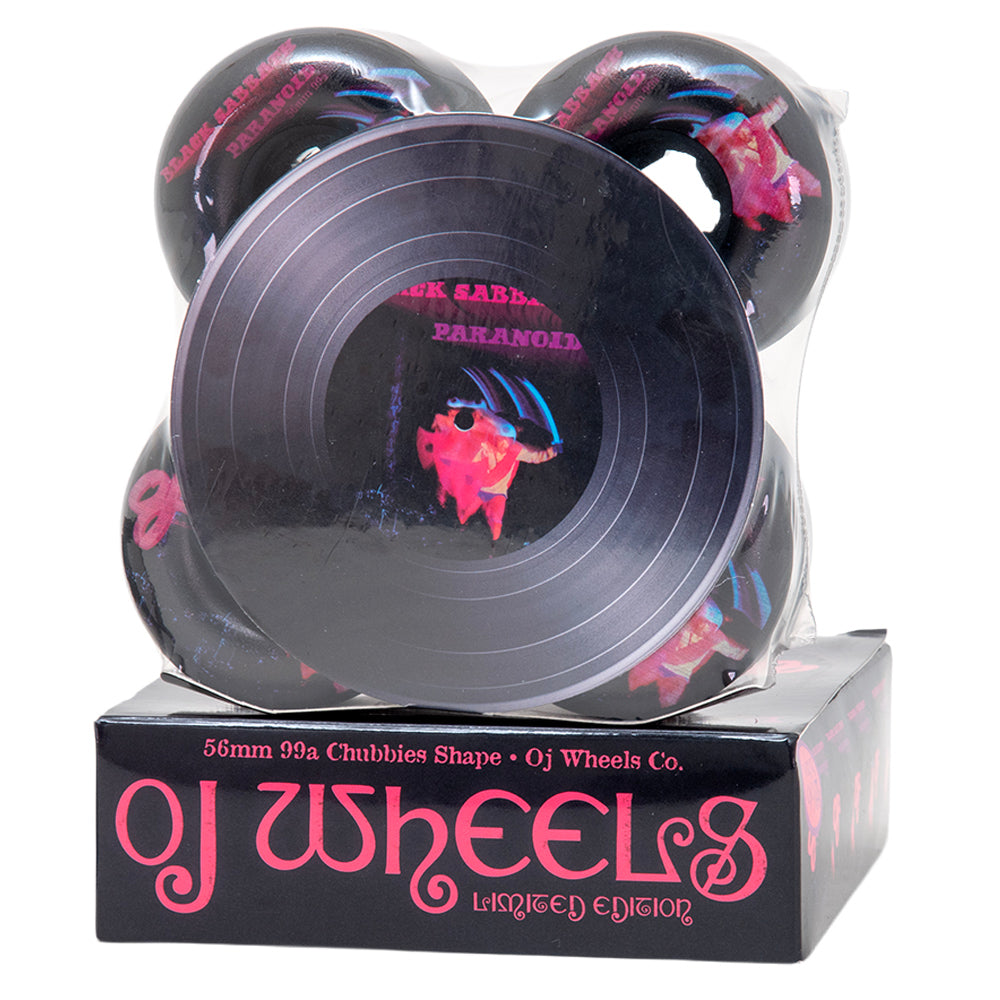 56mm Black Sabbath Paranoid Chubbies - Black (99a)