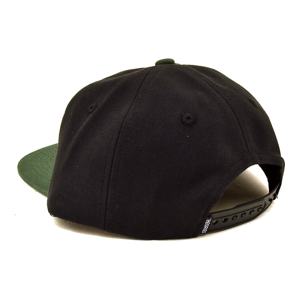 Karate 5 Panel Snapback Hat (Black)