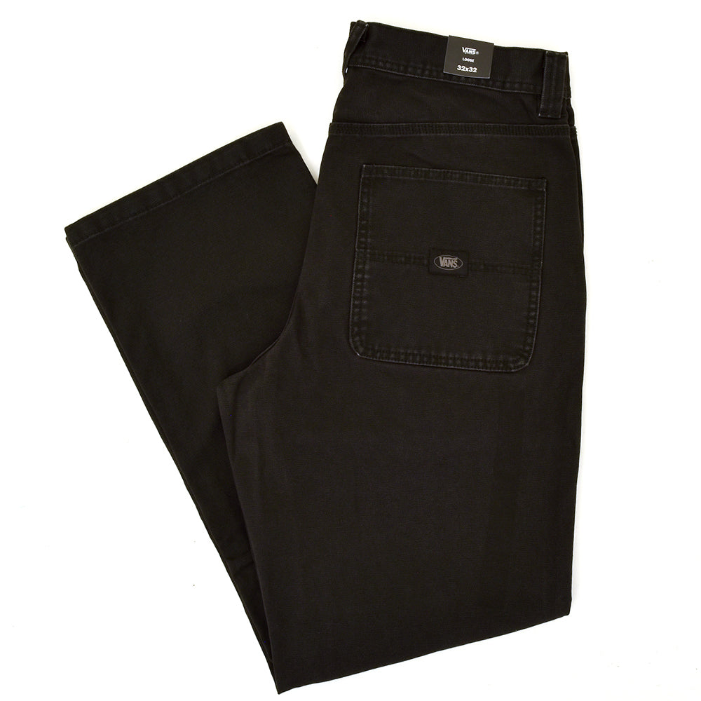 Drill Chore Loose Carpenter Pant (Black) (S)