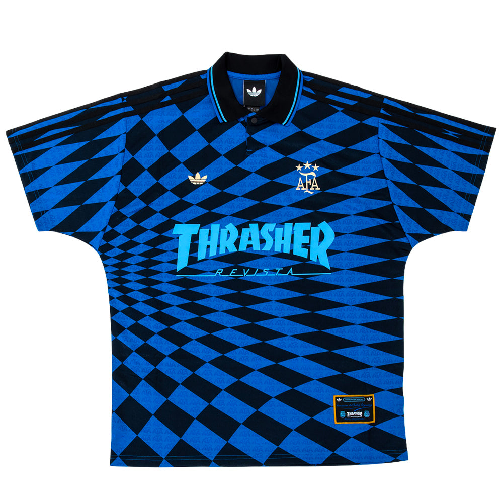 x Thrasher TM x AFA Argentina S/S Jersey (Black / Blue)