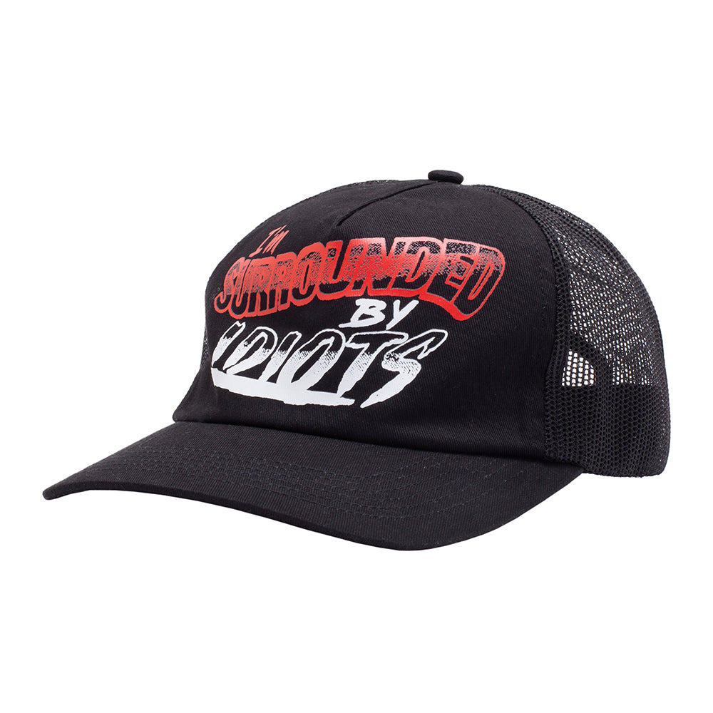 Surrounded By Idiots 5 Panel Snapback Hat (Black)