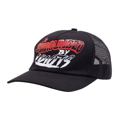 Surrounded By Idiots 5 Panel Snapback Hat (Black)