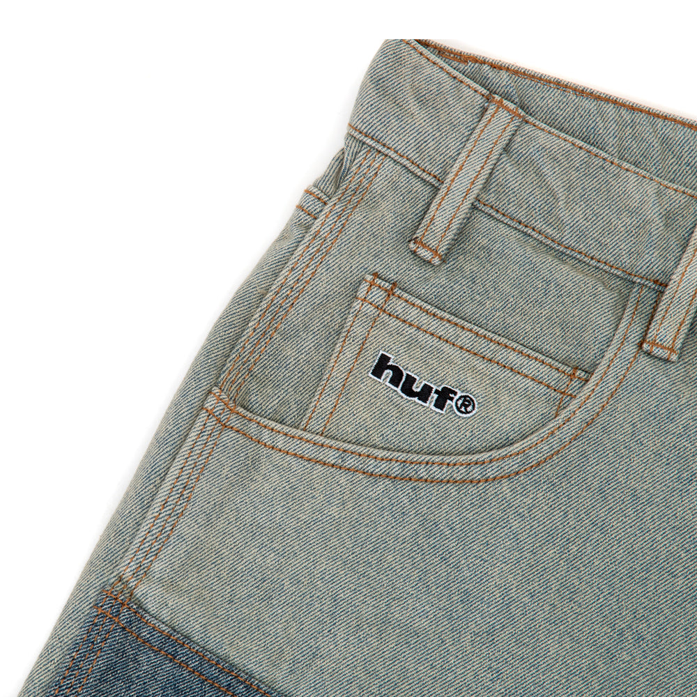Kinda Loose Double Knee Short (Light Indigo)