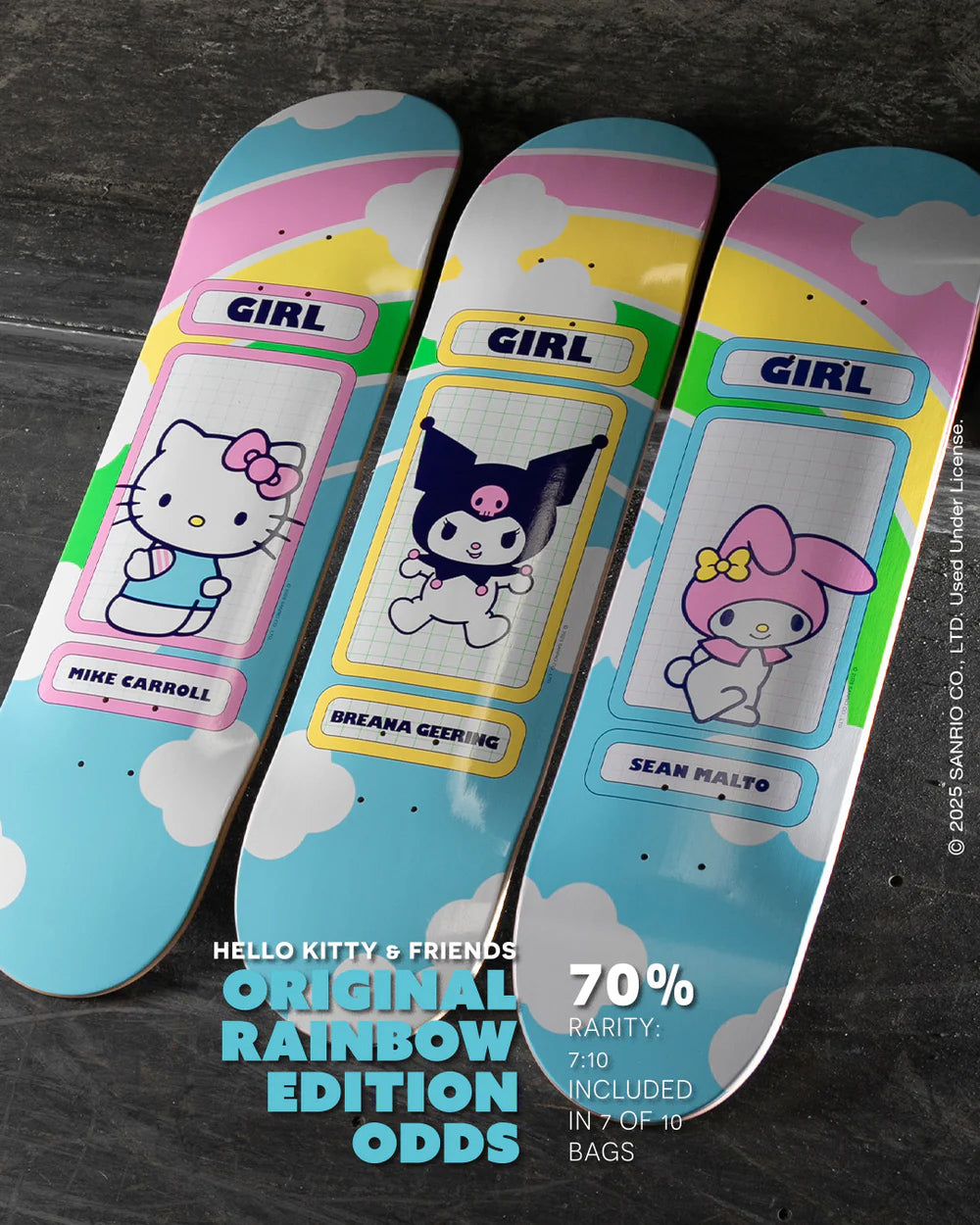 Malto Hello Kitty Rainbow Edition Deck (8.25)