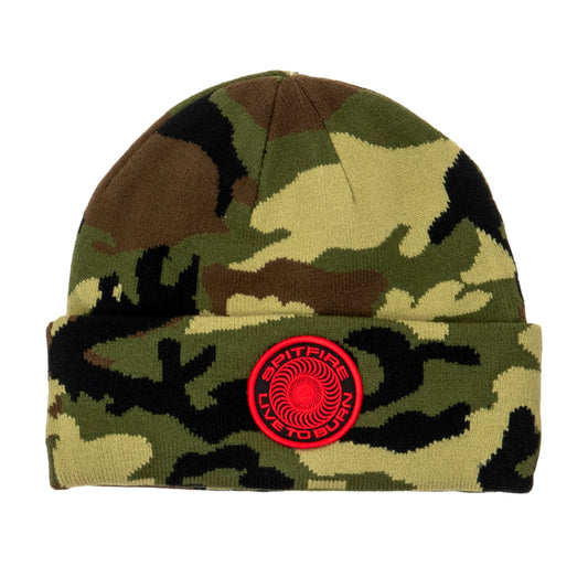 Classic '87 Swirl LTB Patch Cuff Beanie (Woodland Camo)