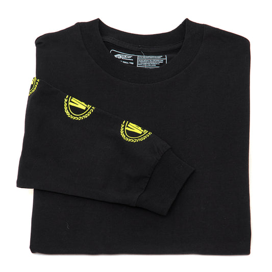 Off The Wall Gradient Logo Loose L/S T-Shirt (Black) VBU