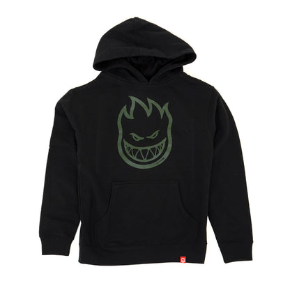 Youth Bighead Hooded Sweatshirt (Black / Olive) (S)