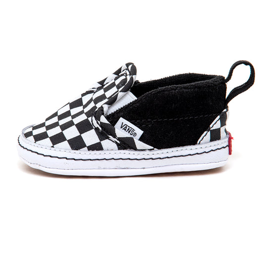 Infant Slip-On V Crib (Checker) Black / True White VBU