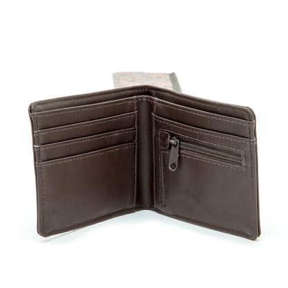 Drop V Bifold Wallet (Dark Brown) VBU