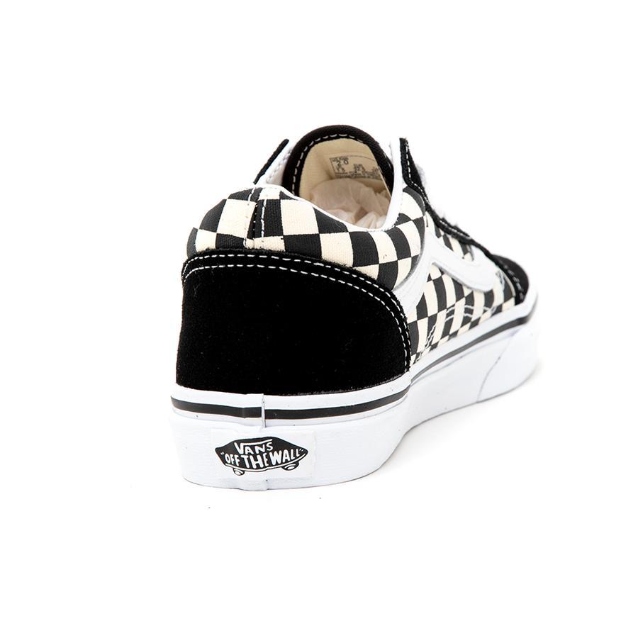 Youth Old Skool (Primary Check) Black / True White VBU