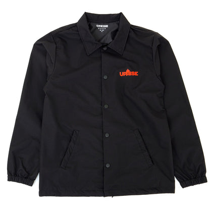 Big Flaming R Coach's Jacket (Black / Red)