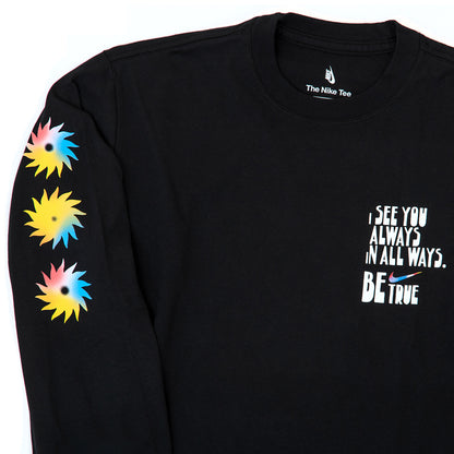 Be True Longsleeve T-Shirt (Black) (S)
