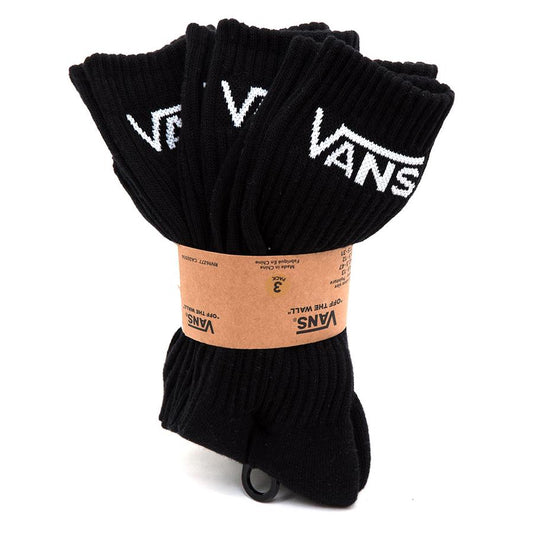 Classic Crew Sock 3 Pack (Black) VBU